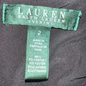 Ralph Lauren Evening Dress 2 Maxi One‎ Shoulder Faux Wrap Ruching thumbnail 5