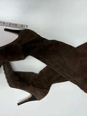 Cole Haan Women's Brown Suede Over the Knee Boots - Size 8.‎ thumbnail 6