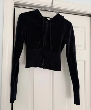 Garage Zip-Up Cropped Hoodie thumbnail 1
