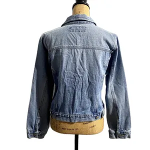 Squeeze Stephen Hardy Light Wash Blue‎ Denim Jean Trucker Jacket Vintage Large thumbnail 3