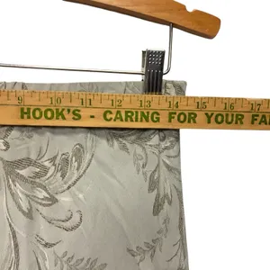 Vintage Y2K Large‎ Long Skirt Gray Embroidered Classic 90 Normcore Maxi Academia thumbnail 5