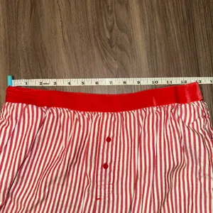 PINK Victoria's Secret Pajama Pants Medium Red White Striped Sleep‎ Lounge thumbnail 7