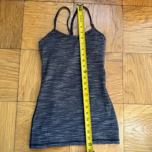 Lululemon Power Y Tank, Black Wee Stripe, Size 2, VGUC thumbnail 9