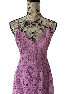ASTR THE LABEL Purple Lace A Line Midi Dress Sz X Small thumbnail 3