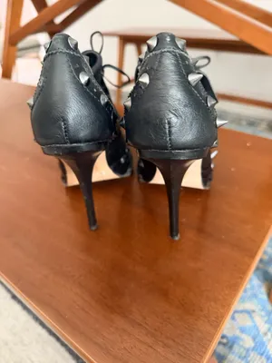 Jeffrey Campbell braveheart black leather studded platform goth metal booties 9 thumbnail 20