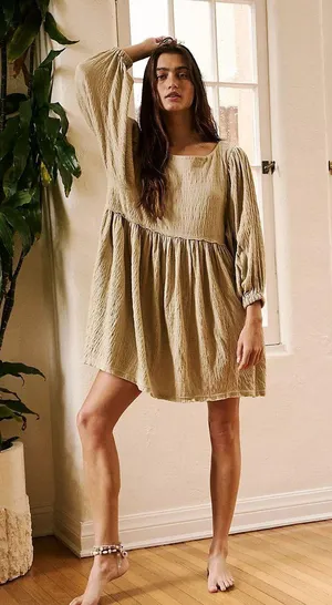 Free People get obsessed baby doll dress thumbnail 1
