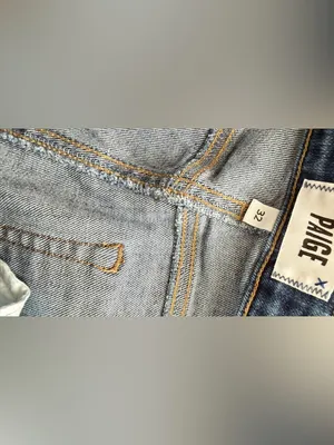 PAIGE Medium Blue Cropped Ankle Jeans, Size 32 thumbnail 8