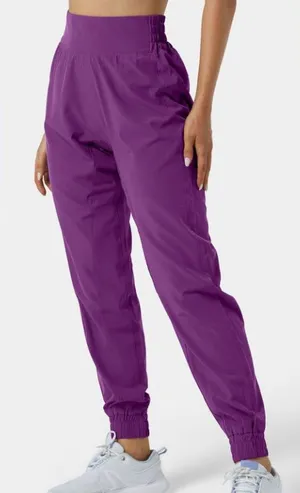 Halara Iris Purple High Waisted Elastic Waist Joggers Size S thumbnail 1