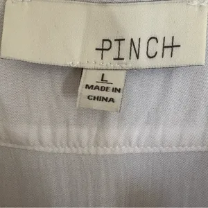 Pinch Tiered Midi Dress Cotton Poplin Sundress Pockets‎ Sleeveless White Size L thumbnail 8