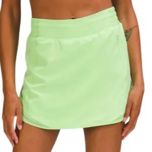 Lululemon Hotty Hot High-Rise Skirt Scream Green Light Size 4 skort thumbnail 1