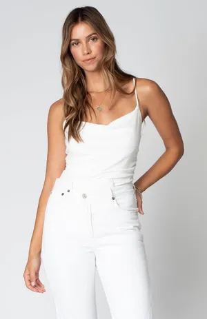 Intimately Free People White Cowl Neck Camisole - Size S thumbnail 1
