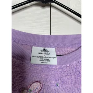 NEW Disney The Little Mermaid Ariel Purple Fuzzy Spirit Jersey Top Size Small thumbnail 3