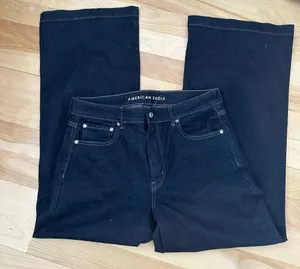 American Eagle NWOT Wide Legs Jeans 14 Short thumbnail 3