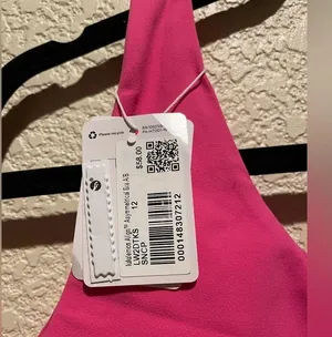 NWT Lululemon Align Asymmetrical Sports Bra Sonic Pink Color Size 12 A/B thumbnail 7