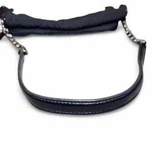 Vera Bradley Black Quilted Microfiber Shoulder Bag Chain Patent Strap thumbnail 8