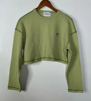 Beyond Closet Green Cropped‎ Long Sleeve Shirt thumbnail 1