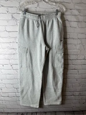 Womens TNA sweat fleece gray Cargo Sweatpants - Comfortable Everyday Joggers thumbnail 2