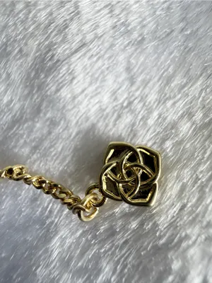 💫🍀 Kendra Scott Clover Gold Short Pendant Necklace Green thumbnail 4