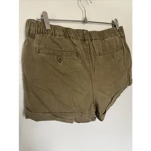 Hinge Shorts Cuffed Olive Green Stretch Mini Size Small Small Pockets thumbnail 5