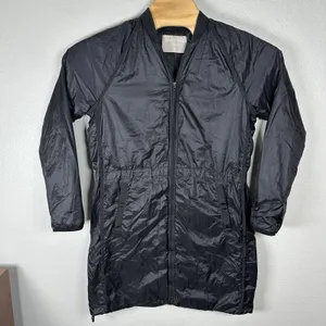 Athleta Summit Insulated Parka Small Black Water-Repellent Lightweight Jacket‎ thumbnail 1