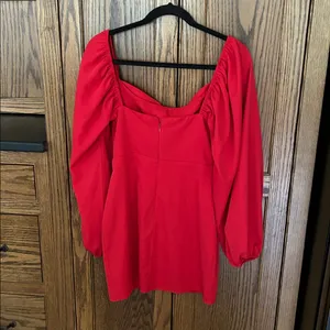 Princess Polly Lillie mini dress bubble sleeve red festive holiday women’s‎ 4 thumbnail 7