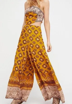 mariabelle yellow mustard jumpsuit thumbnail 3