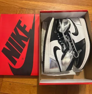 Nike Jordan Air High 1 Metallic Silver thumbnail 1