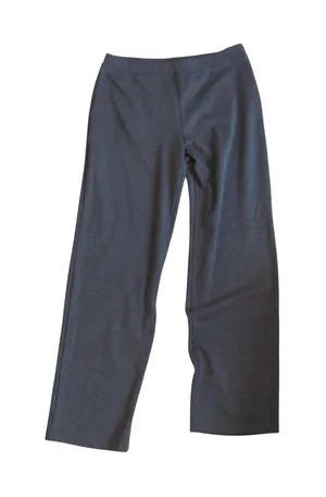 Jones New York Sport Pants Size M Gray Knit Straight Leg Athleisure‎ Comfort thumbnail 1