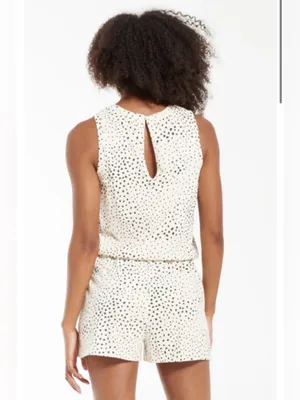 Z Supply‎ Adira Dot Cotton Romper NWT Size Small thumbnail 9