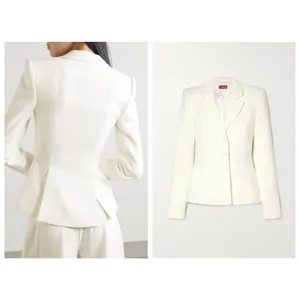 NEW STAUD Carson Paneled Stretch-Crepe Blazer Size Medium thumbnail 12