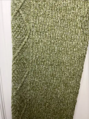 Universal Threads Olive Green Wide Leg Cable Knit Pants - Size Medium thumbnail 5
