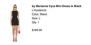 Cyra Mini Dress in Black L'Academie Revolve thumbnail 3