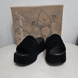Free People Almost Paradise Platform Blk/Noir 3 Size 38 EU 8 66684663 thumbnail 6