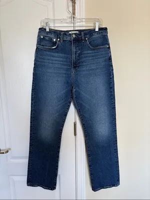Madewell The '90s Straight Jean Comfort Stretch Barlow Wash Size 30 thumbnail 4
