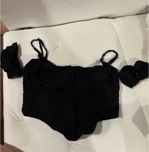 White Fox Boutique I Almost Do Black Bustier thumbnail 3