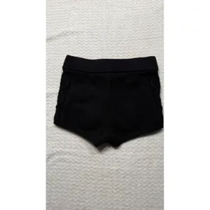 True Religion Womens Black Cable Knit Lounge Shorts Horseshoe Logo Small 4531 thumbnail 3