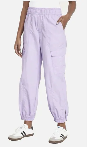 Old Navy Women’s HighWaisted AnkleZip Cargo Joggers Lavender Size Large Nylon thumbnail 1