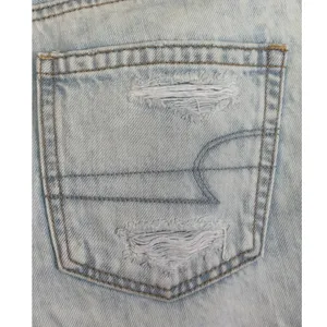 American Eagle Outfitters Women's Size 00 Distressed Light Wash Mom Jeans thumbnail 5