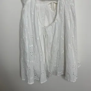 For Love & Lemons Weston Mini Dress in White Eyelet Womens Large thumbnail 5