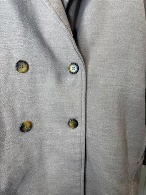 Free People Hannah Slouchy Blazer Pea Coat Jacket L thumbnail 4