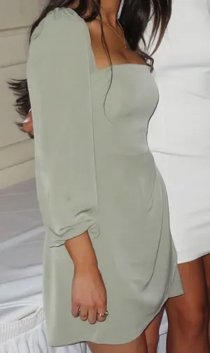 Worn once green dress thumbnail 1