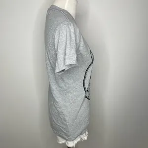 5/$25💜 Tultex- Grey Graphic T-Shirt thumbnail 4