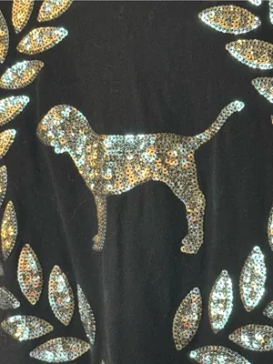 PINK Victoria's Secret Black Bling Tee thumbnail 5