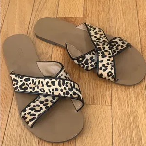 J.Crew Sandal Criss Cross Slides SeaSide 6 thumbnail 2