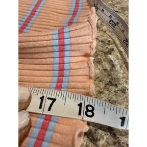 Billabong Women's Striped Ribbed Tank Top Peach Multi thumbnail 6