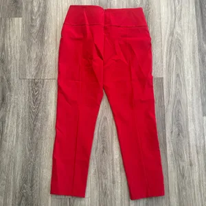 CAbi Red Ankle Pants Size 8 Women’s High Rise Slim Leg Trousers thumbnail 2