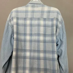 Vintage 90s Paris Sport Club Button Down Shirt FLAWS Women Large Plaid Grunge‎ thumbnail 5