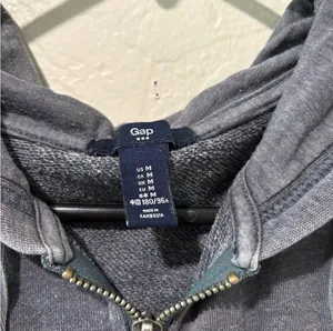 Gap Grayish Blue Zip Up Hoodie thumbnail 2