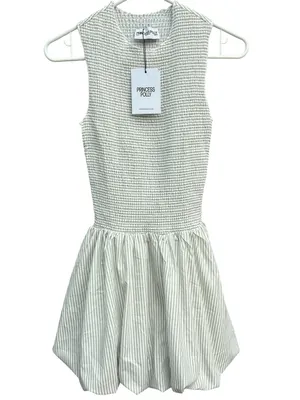 NWT Princess Polly Narnia Bubble Hem Mini Dress Sage Size 4 thumbnail 3