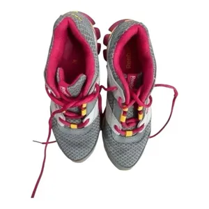 Reebok SmoothFlex Women Size 5 Gray Running Shoes Sneakers Low-Top Lace Up thumbnail 7
